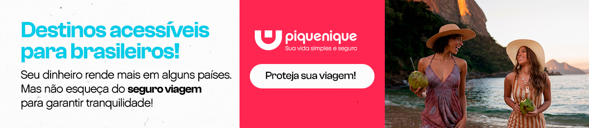 Destinos acessveis para brasileiros. - Seguro Viagem